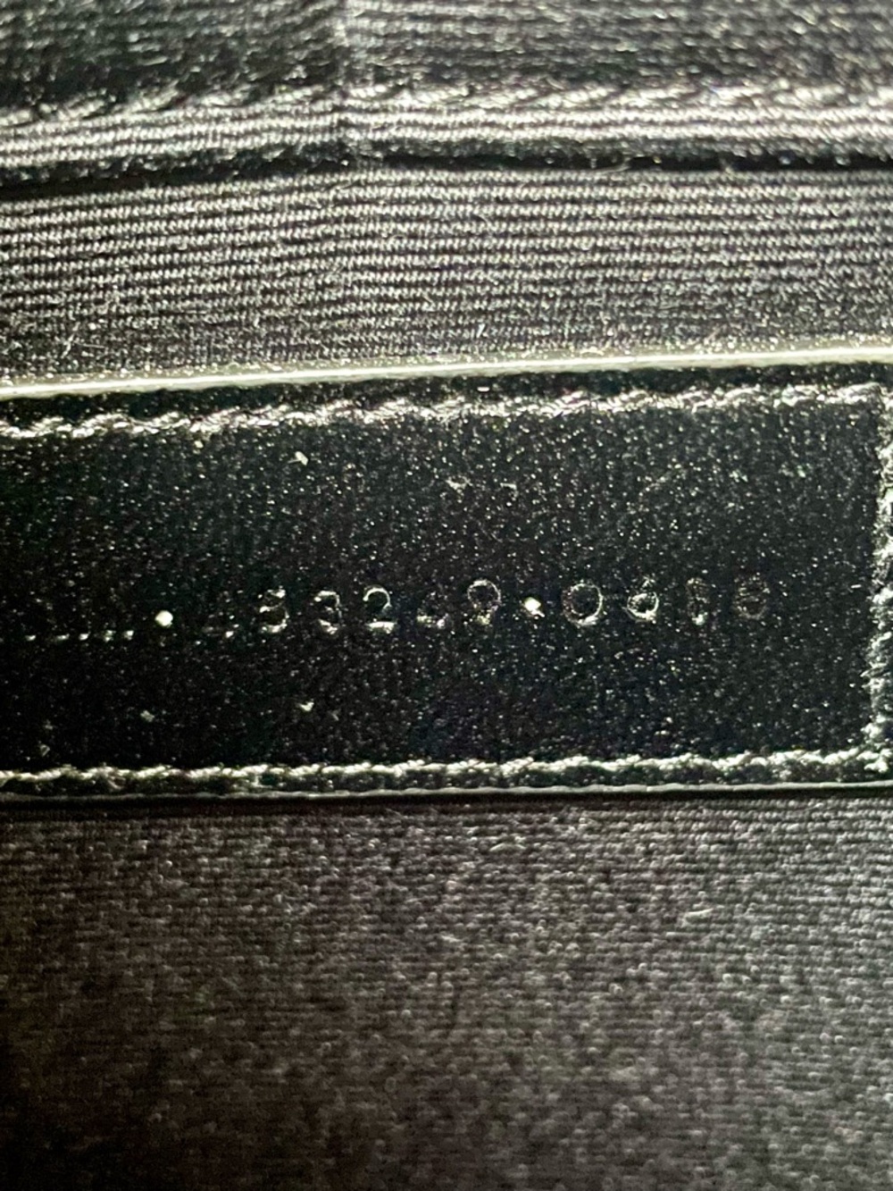 Saint Laurent Black Croc-Embossed Leather Pouch with Tonal YSL - Picture 8 of 11